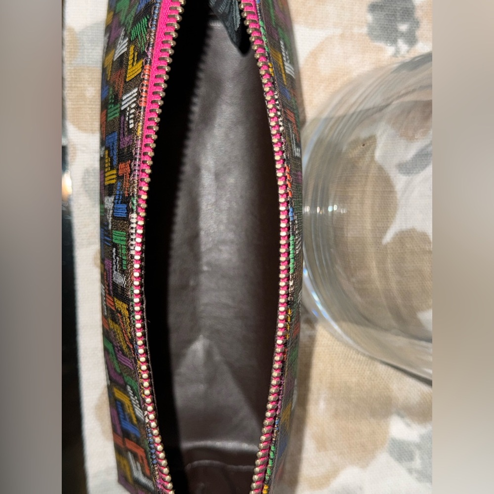 AUTHENTIC FENDI MULTI COLOR MONOGRAMMED CANVAS POUCH - EUC PRELOVED-EUC - Picture 13 of 15